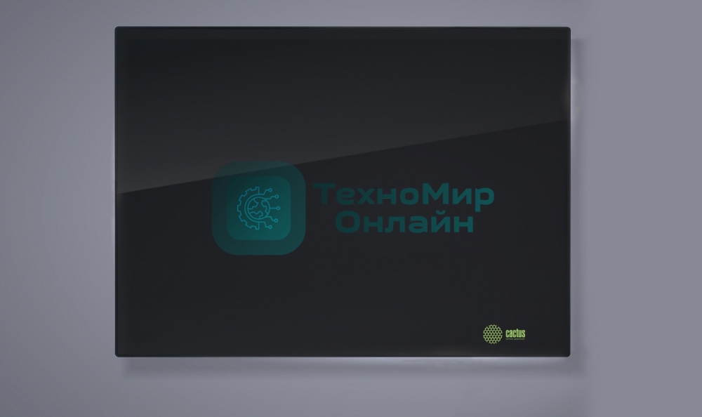 Демонстрационная доска Cactus CS-GbD-90x120-BK стекло стеклянная 90x120 см черный