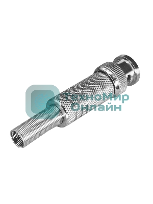 Разъем штекер PROconnect BNC под пайку с пружиной металл (универсальный)