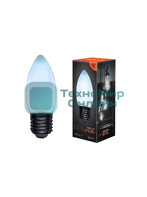 Лампа светодиодная филаментная Rexant Свеча CN35 9.5 Вт 915 Лм 4000K E27 матовая колба