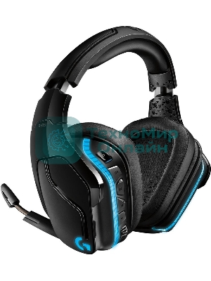 Гарнитура Logitech G935 чёрный, беспроводная + проводная, 2.4 ГГц/3.5 мм, до 12 ч, DTS 7.1 Surround, LIGHTSYNC RGB
