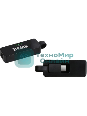 Сетевой адаптер D-Link DUB-2312/A2A, USB Type-C Network Adapter with 1 10/100/1000Base-T port.1 USB Type-C (male) port, 1 x 10/100/1000 Base-T port, support MAC OS X Catalina 10.15.1, Windows 7/8/10, support USB 1.1