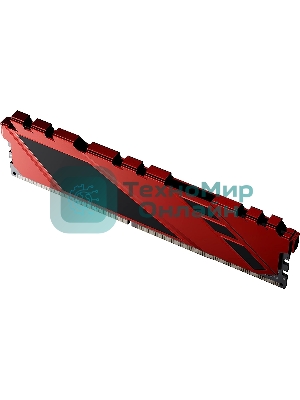Оперативная память NETAC Shadow, DDR4, 8GB (1x8GB), 3200MHz, CL16, DIMM, с радиаторами, красный