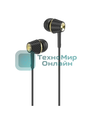 Проводные наушники Hoco M70 черный, внутриканальные, Jack 3.5 мм