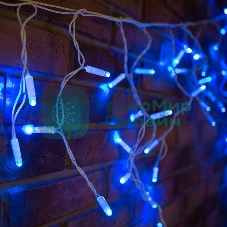 Гирлянда Neon-night Айсикл (бахрома) светодиодный, 4,8 х 0,6 м, белый провод, 230 В, диоды синие, 152 LED