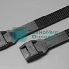 Стяжка эластомерная Hyperline GTN-360HDB 360x8.6 мм (упак: 100 шт) полиамид черный