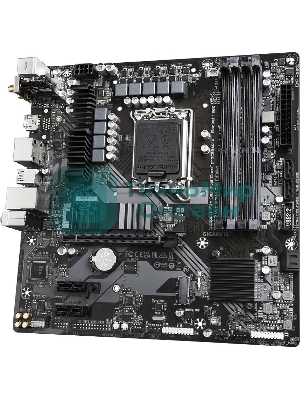 Материнская плата Gigabyte B760M DS3H AX DDR4 (V1.2/V1.3), LGA 1700, Intel B760, 4xDDR4, 4xSATA, 2xM.2, 1xPCI-E 4.0 x16, 2xPCI-E 4.0 x1, 1xHDMI, 2xDP, 1x 2.5Gb LAN, 3xUSB 3.2 Gen 1, 2xUSB 2.0, 3x3.5 мм, 7.1, Micro-ATX