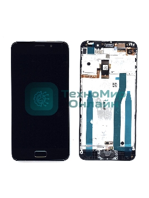 Дисплей для Asus ZenFone 3s Max ZC521TL черный с рамкой