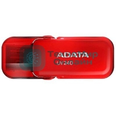 Флешка USB ADATA UV240 (AUV240-64G-RRD), 64Gb, USB 2.0, R/W 15/5, красный