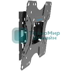 Кронштейн Kromax OPTIMA-201 черный/стальной настенный для TV 19