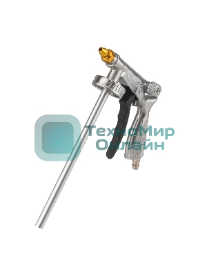 Пистолет Kranz для антигравийных и антикоррозийных составов с гибким и прямым соплом + регулятор давления