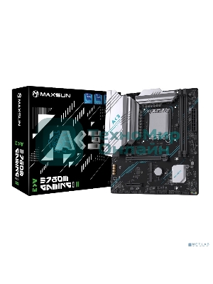 Материнская плата Maxsun MS-B760M GAMING WIFI ACE II, LGA1700, Intel B760, 2xDDR5, 2xSATA, 3xM.2, 1xPCIe 4.0 x16, 1xPCIe 4.0 x4, 2xHDMI, 1xDP, 1x2.5Gb LAN, Wi-Fi 6, Bluetooth 5.2, 1xUSB-C 10Gbps, 2xUSB-A 5Gbps, 2xUSB-A 2.0, 3x3.5 мм, 7.1, mATX