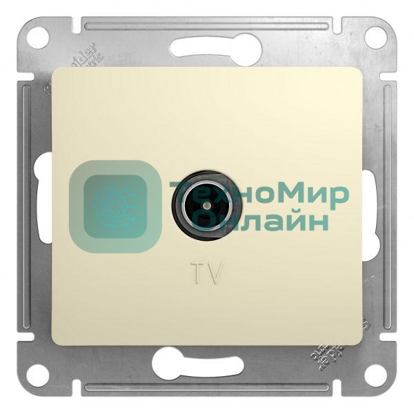 Механизм розетки TV 1-м СП Glossa 1DB беж. SchE GSL000291