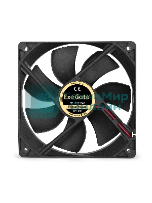 Вентилятор для корпуса ExeGate ExtraPower EP12025SM черный, 120 мм, 1800 об/мин, 28 дБ, 2 pin