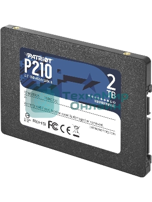 Накопитель SSD Patriot P210, 2Tb, SATA III, 2.5