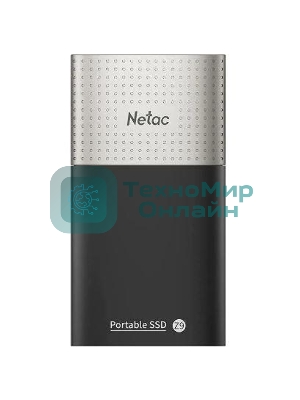 Внешний SSD Netac Z9, 2TB, USB 3.2 Gen 2 Type-C, R/W 550/480, черный
