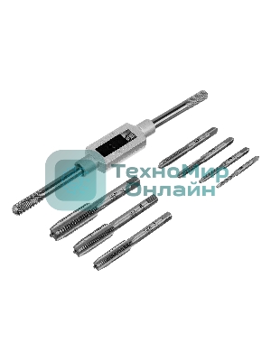 Набор метчиков Сибртех М3-М12, 8 предметов