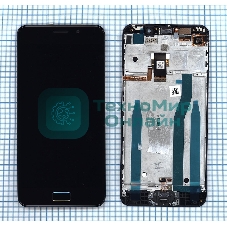 Дисплей для Asus ZenFone 3s Max ZC521TL черный с рамкой