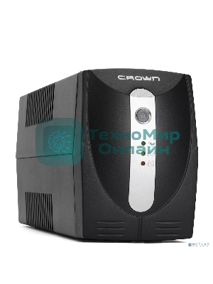 Источник бесперебойного питания Crown CMU-500X (480 ВА/240 Вт; Off-Line; 1 х Euro + 1 х IEC-320 резервным питанием и фильтрацией; 12V/4,5AH х 1; пластик)