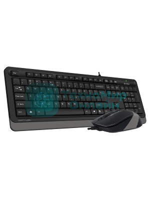 Комплект клавиатура+мышь A4Tech FStyler F1010 проводной, USB, 1600 DPI, чёрный