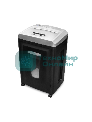 Шредер ГЕЛЕОС УП21-7, DIN P-7 (7 ур-нь секр.), фрагмент 0,8х2мм, 6-7 лист (70г/м2), CD/пл.карты, 23 литра