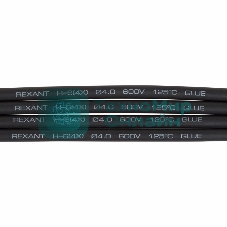 Термоусаживаемая трубка клеевая Rexant 4,0/1,0 мм, (4:1) черная, упаковка 10 шт. по 1 м