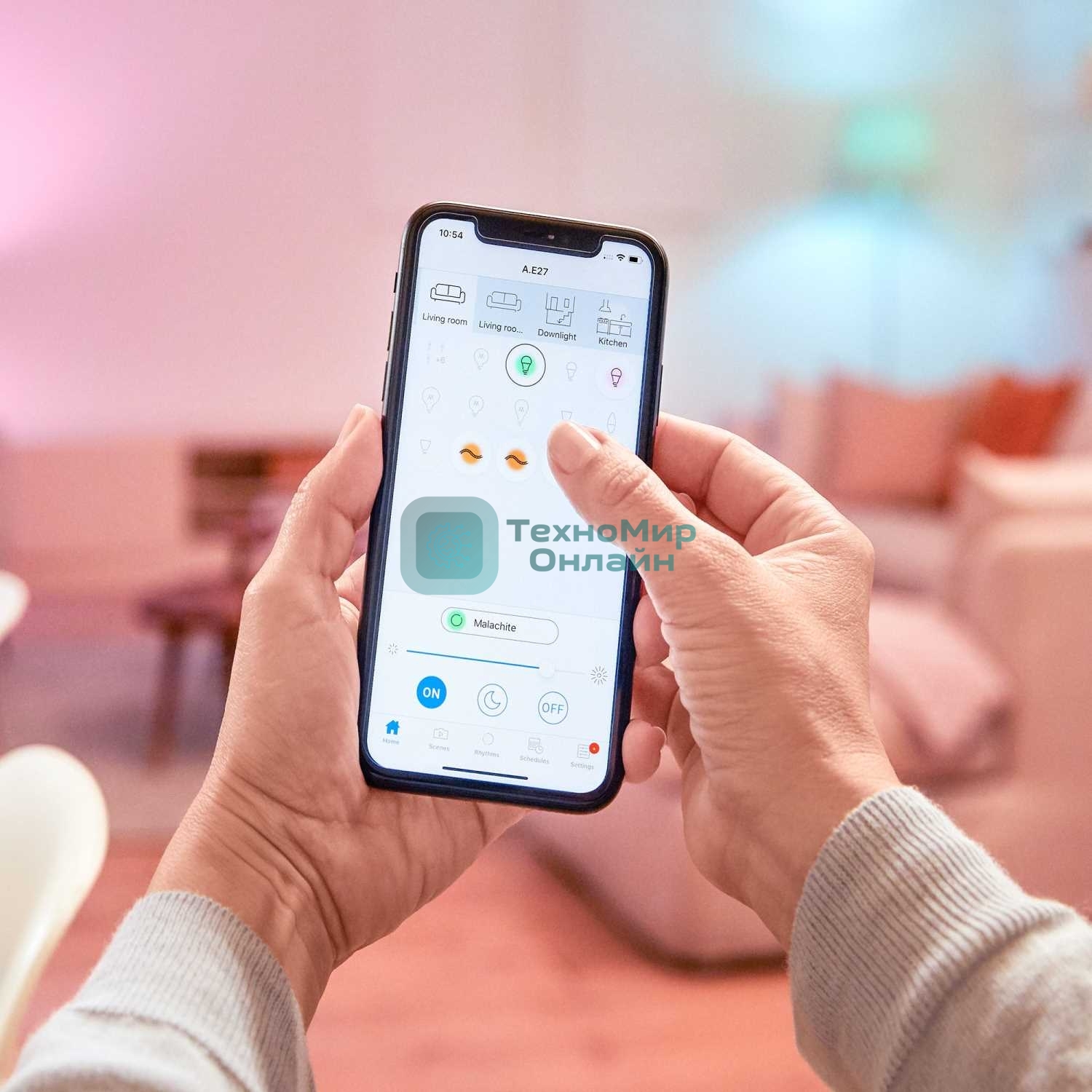 Лампа светодиодная WiZ Wi-Fi BLE 50W GU10 927 DIM 1PF/6