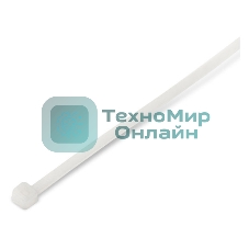 Стяжка нейлоновая Hyperline GT-300IC неоткрывающаяся, безгалогенная (halogen free), 300x3.6 мм, (100 шт)