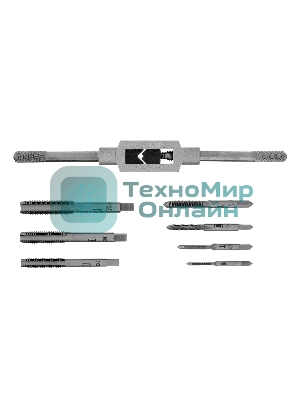 Набор метчиков Сибртех М3-М12, 8 предметов