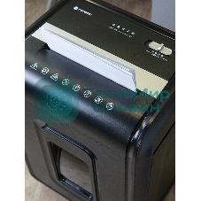 Шредер Heleos УМ32-4 черный/серебристый (секр.P-4) фрагменты 28лист. 32лтр. скрепки скобы пл.карты CD