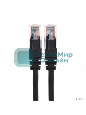 Патч-корд U/UTP Rexant cat.6, RJ45-RJ45, неэкранированный, 26AWG, LSZH, черный, 2 м