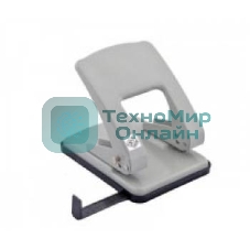 Дырокол Kw-Trio Stylish Heavy Duty 976L/GR, до 40 листов, металл серый, отверстий: 2, с линейкой