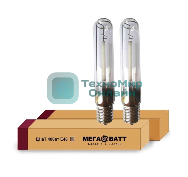 Лампа газоразрядная натриевая ДНаТ 400 E40 (25) МЕГАВАТТ 02959