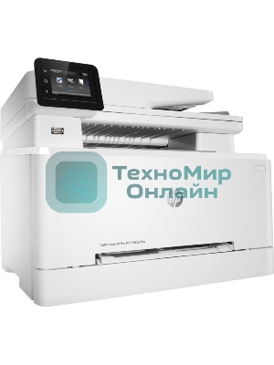 МФУ лазерное HP Color LaserJet Pro M283fdw (7KW75A), A4, цветной, печ. до 21 стр/мин., скан. до 26 стр/мин. (ч/б) 22 стр/мин. (цвет), 600 x 600 dpi (печать) 300x300dpi (скан), USB, RJ-45, Wi-Fi, Air Print, Mopria