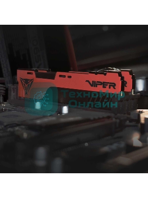 Оперативная память Patriot Viper Elite II, DDR4, 16GB (1x16 GB), 3600 MHz, CL20, DIMM, радиатор, красный, черный