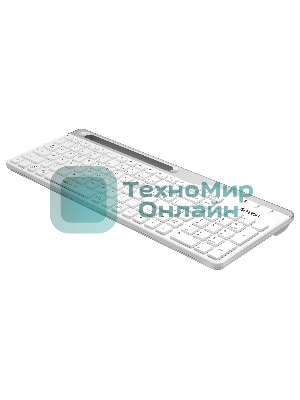 Клавиатура беспроводная A4Tech Fstyler FBK25, USB, Bluetooth/Радиоканал, белый/серый