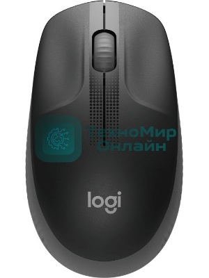 Мышь беспроводная Logitech M190 черный, 1000 dpi, радиоканал, USB, кнопки - 3