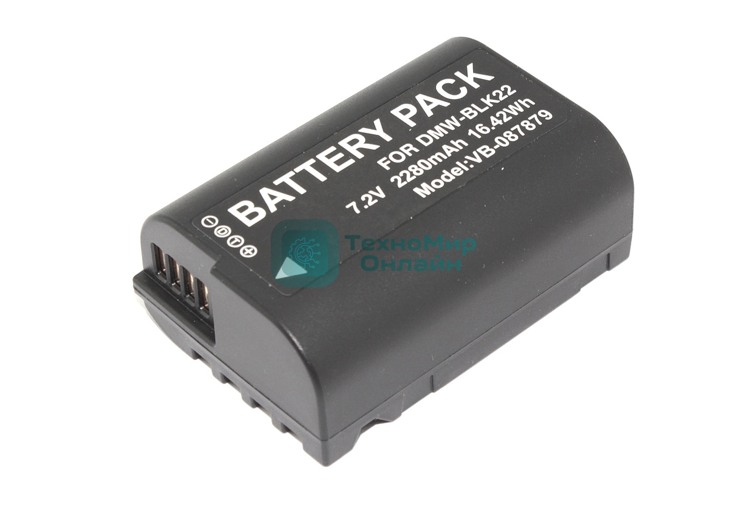 Аккумуляторная батарея для фотоаппарата Panasonic Lumix DC-S5, Lumix GH5 7,2V 2280mAh