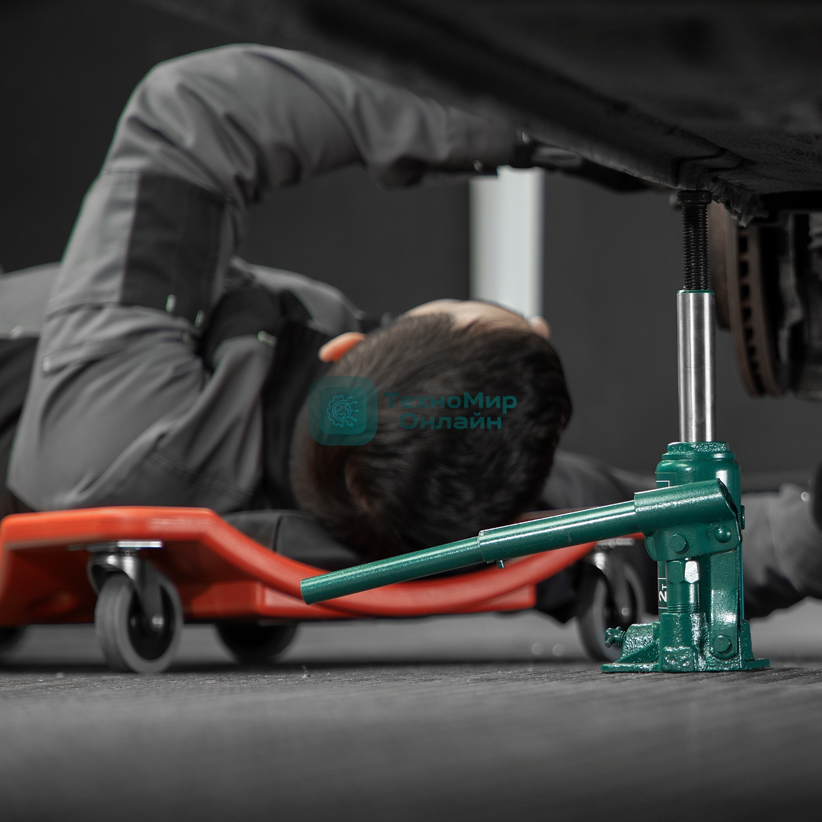 Домкрат гидравлический Сибртех бутылочный, 2т, 150-280 мм