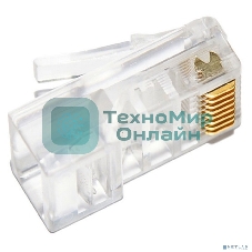Коннектор Cabeus 8P8C RJ-45 под витую пару, категория 5e, универсальный, для проводников с толщ. по изол. до 1,05 мм