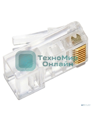 Коннектор Cabeus 8P8C RJ-45 под витую пару, категория 5e, универсальный, для проводников с толщ. по изол. до 1,05 мм