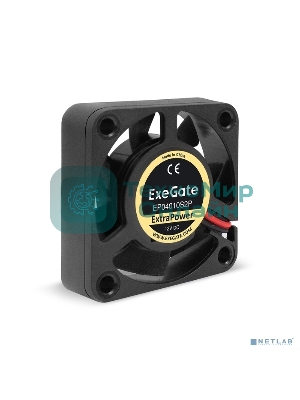Вентилятор для корпуса ExeGate ExtraPower EP04010S2P черный, 40 мм, 7500 об/мин, 36 дБ, 2 pin