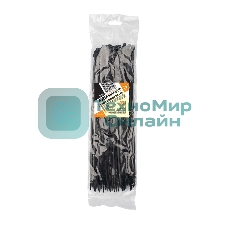 Хомут-стяжка кабельная нейлоновая PROconnect 350 x4,8 мм, черная, упаковка 100 шт.