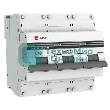 Выключатель автоматический модульный 3п C 40А 10кА ВА 47-100 PROxima EKF mcb47100-3-40C-pro