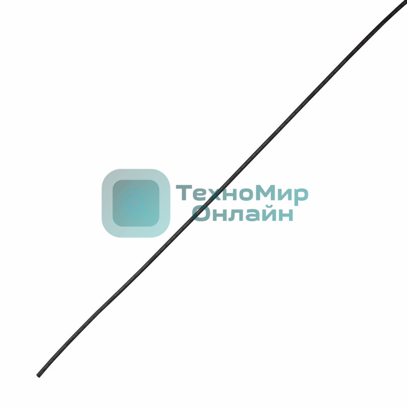 Термоусаживаемая трубка клеевая Rexant 6,0/1,5 мм, (4:1), черная, упаковка 10 шт. по 1 м