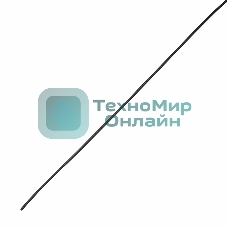 Термоусаживаемая трубка клеевая Rexant 6,0/1,5 мм, (4:1), черная, упаковка 10 шт. по 1 м