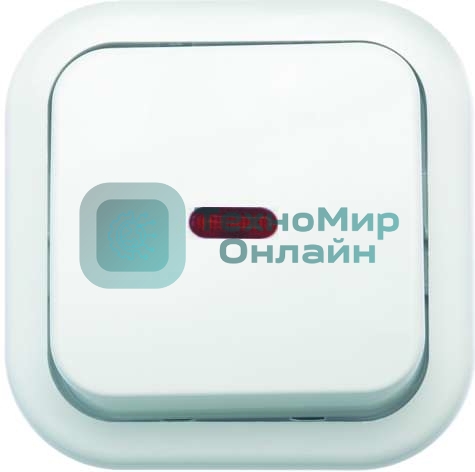 Выключатель Кунцево-Электро 1-кл. ОП Валентина 10А IP20 А16-054 с индик. белый