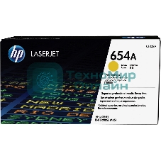 Тонер Картридж HP 654A CF332A желтый для HP CLJ Ent M651n/M651dn/M651xh/M680dn/M680f (15000 стр.)