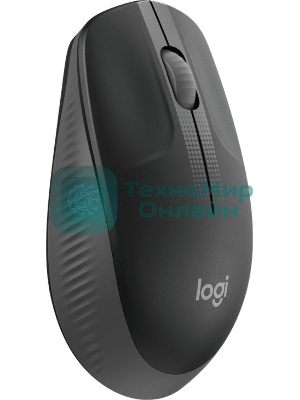 Мышь беспроводная Logitech M190 черный, 1000 dpi, радиоканал, USB, кнопки - 3