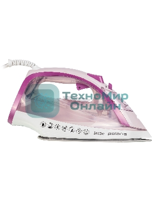 Утюг Polaris PIR2668AK 3m белый/розовый 2600Вт