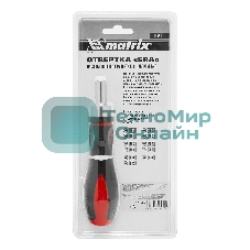 Отвертка реверсивная Matrix, набор бит, 11 шт., CrV